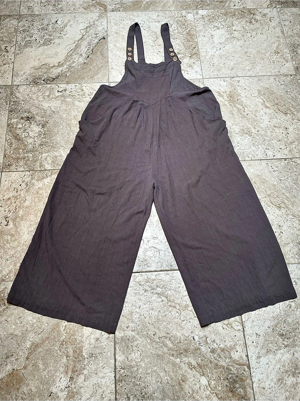 Automet Wide Leg Overalls Purple Size XL
